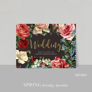 【玫瑰花園】彩色相片喜帖‧單卡/明信片式喜帖‧婚卡 mp2004(黑) mp2005(粉) $32